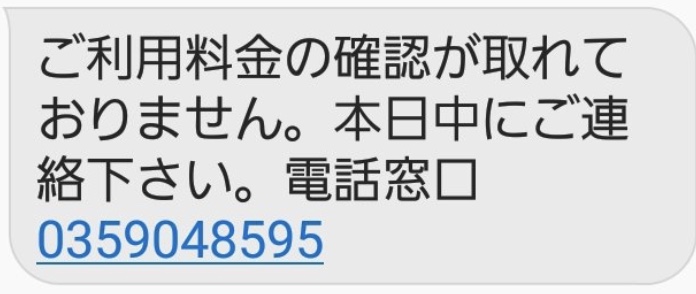 【0359048595】からの詐欺メールにご用心を!